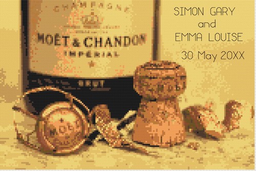 Schema punto croce florashell - croce,