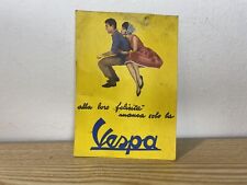 Cartolina Piaggio Vespa Anni 50/60 Originale Rara No Gs Farò Basso Bacchetta 