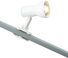 PHILIPS MASSIVE APPLIQUE DA TUBO KLEMSPOT 4922/61/31 BIANCO ACCIAIO+LAMPADINA