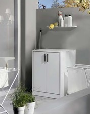 Mobile Coprilavatrice e Copriasciugatrice in PVC (per interno ed esterno),Bianco