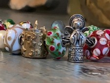 Redbalifrog Christmas Candle Bead Charm ?️? Sterling Silver Holiday