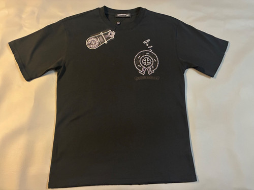 Shirt cuori cromati nera - t-shirt,