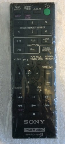 Sony amu149 remote control - sony, rm-amu149