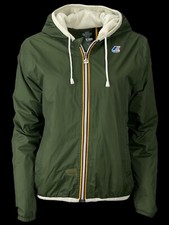 K-WAY giacca uomo di design foderata oliva taglia S