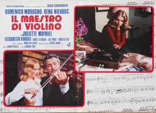 FOTOBUSTA, IL MAESTRO DI VIOLINO, DOMENICO MODUGNO, RENA NIEHAUS,JULIETTE MAYNEL