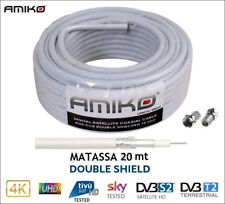Matassa Cavo Filo Coassiale  Antenna Tv Satellitare e Digitale Terrestre 20m