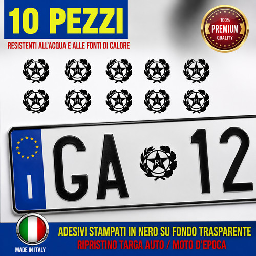 Adesivi targa auto moto - adesivi,