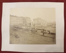 Napoli -  S. Lucia. Fotografia all’albumina del 1860 di A. Bernoud ?