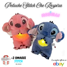 Peluche Stitch che Respira con Luce e Musica + 2 Omaggi IDEA REGALO NATALE 2025