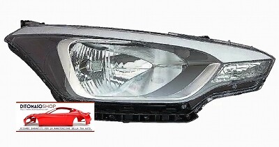 Faro nero elettrico per - faro, dx