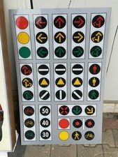 Pannello didattico 'Segnaletica Semaforica' per Scuola Guida.Solo Plexiglass Ant