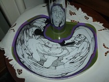 GIORGIO MICHETTI OPERA PITTORICA ANAMORFOSI IL VOLTO DI CRISTO PERSPEX CM 26X20