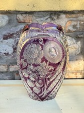 Vaso In Cristallo Molato Con