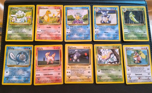 Lotto carte pokémon set base - lotto,