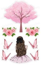 Quadro torta bambina festa