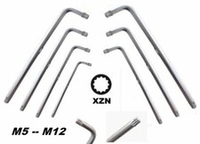 SET CHIAVI AD ELLE MILLERIGHE MASCHIO PROFILO XZN 7 PZ M5 - M12 CHROME VANADIUM