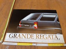 manifesto pubblicità originale Fiat Regata Weekend 100 S