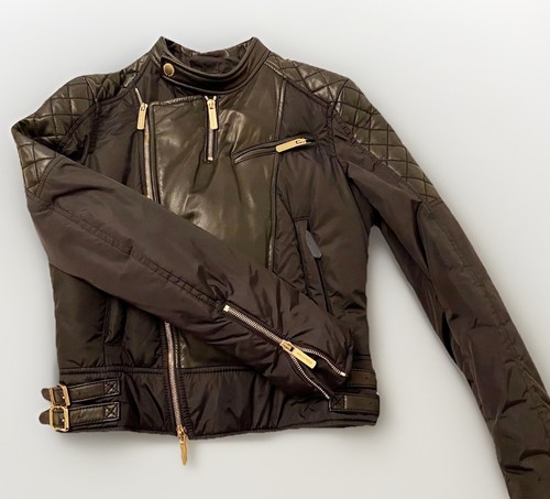 Piumino moto biker trapuntato