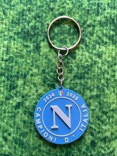 Portachiavi S.S.C. NAPOLI CALCIO  plastica CAMPIONI D'ITALIA 2024 2025  Ø 4cm