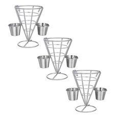  3 Pezzi Cono Patatine Fritte