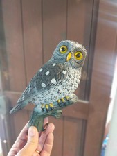.richiamo Civetta posata in plastica, ornamenti per giardino, caccia Sped.Gratis