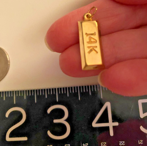 Grande charm oro - 14kt, "oro