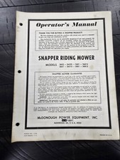 Snapper Motofalciatrice Comet Serie 2652 2681 3081 Manuale Operatore Ricambi