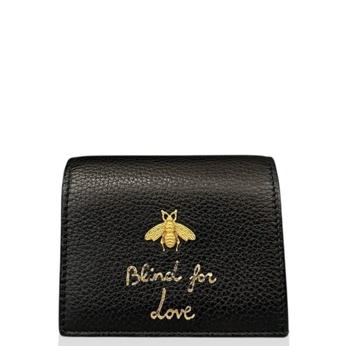 Gucci compact wallet black - gucci,