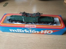 Locomotiva elettrica h0 Marklin 3356 -Krokodil colore verde militare 23,5 x 5,5h