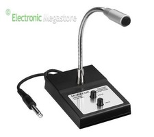 MONACOR ECM-200 MICROFONO PA DA TAVOLO CON COLLO DI CIGNO - CON PULSANTE