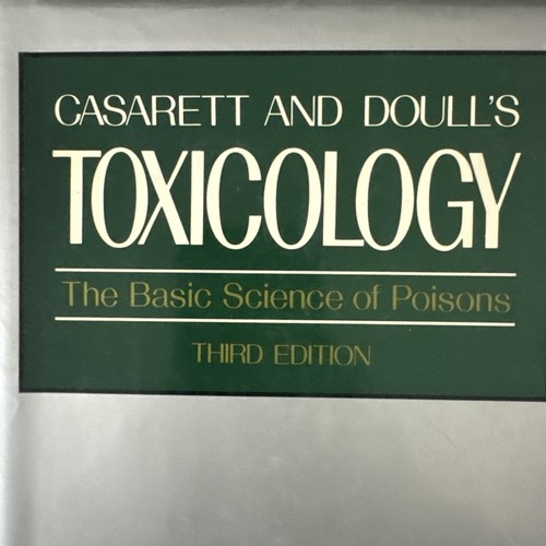 Casarett doull s - &, toxicology