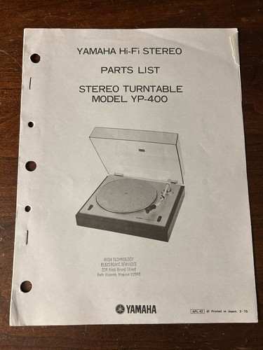 Yamaha 400 stereo - yamaha, yp-400