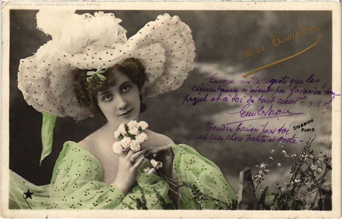 Cpa miss compton theatre star - miss,