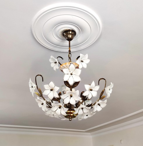 Lampadario vintage vetro di - vetro,