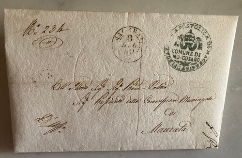 1850 cosaro prefilatelica - m.cosaro,