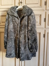 Pelliccia Astracan Grigio Con