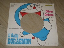 SOLO COVER FORATA  SIGLA CARTONE ANIMATO DORAEMON  IL GATTO DISCO VINILE 45 GIRI