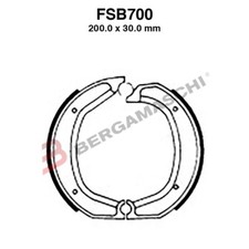 Ganasce freno moto - freno, fsb700