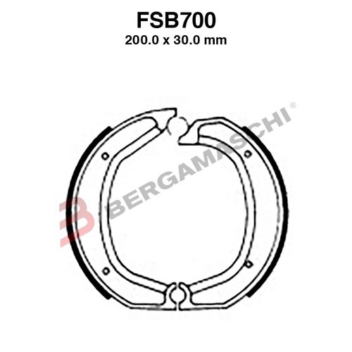 Ganasce freno moto per - freno, fsb700