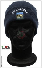 Berretto Papalina Watch Cap Cuffia Zuccotto Con Ricamo Polizia Locale Veneto