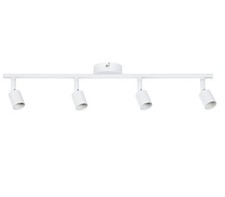 Faretto Lampadario Soffitto Orientabile  Bianco Parete 4 Portalampade GU10 958