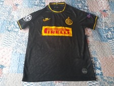 MAGLIA SHIRT FOOTBALL CALCIO INTER NERA BLACK SENSI 12 M.CHAMPIONS PATCH.PIRELLI