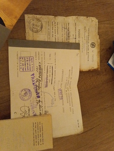 Documenti vespa vnb3 1962 - vnb3,