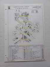 Weber carburatore 40 IDF 22-23-24-25 Lamborghini Urraco catalogo ricambi origin.