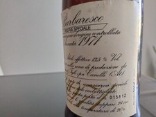 Vino Barbaresco 1971 Luigi Bosca Canelli Asti  N.015812 Riserva Speciale 