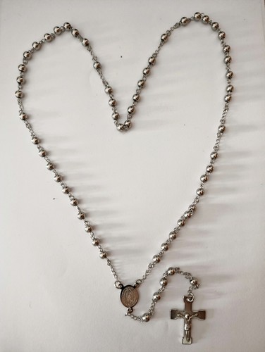 Collana rosario 6mm pendente - collana,