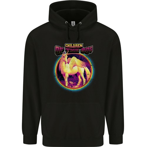 Felpa uomo retro unicorno - da,