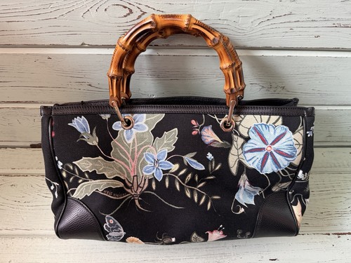 Borsa mano gucci nera flora - borsa, a