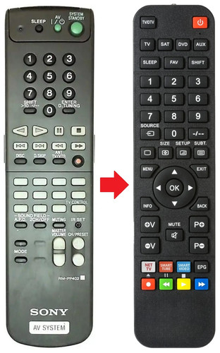 Telecomando adatto per sony - per,