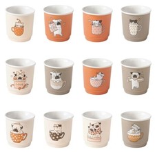 Bicchierino Caffé Shot BRANDANI Cani e Gatti Bicchiere Tazzina Tazza